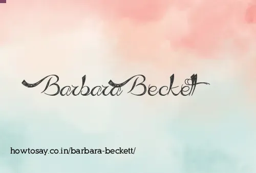 Barbara Beckett