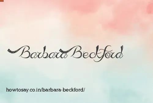 Barbara Beckford