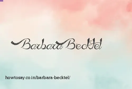 Barbara Becktel