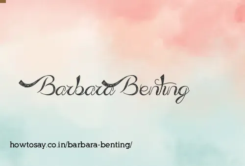 Barbara Benting