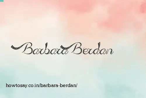 Barbara Berdan
