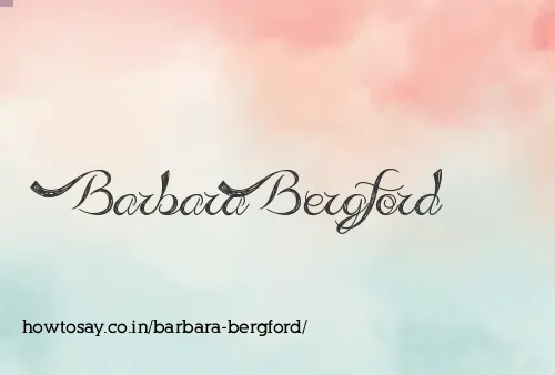 Barbara Bergford