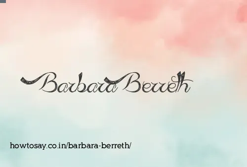 Barbara Berreth