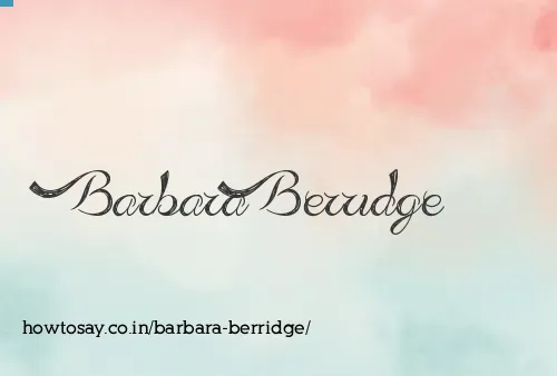 Barbara Berridge