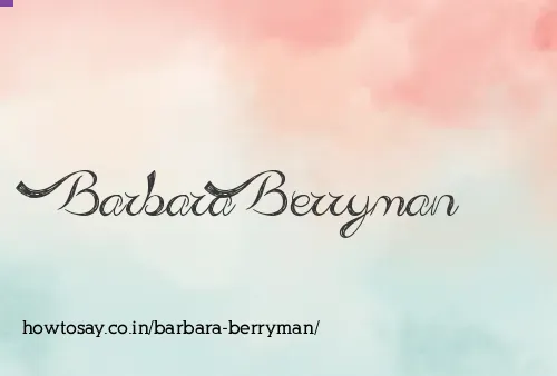 Barbara Berryman
