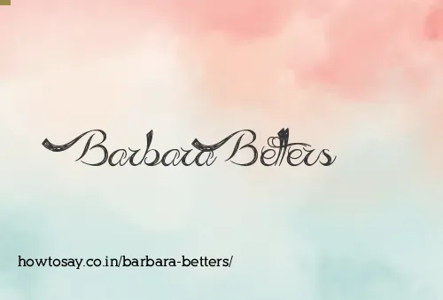 Barbara Betters