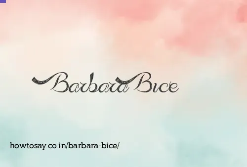 Barbara Bice