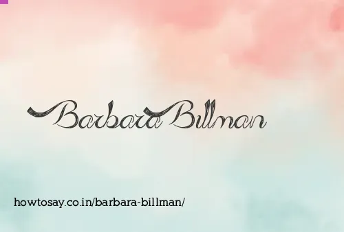 Barbara Billman