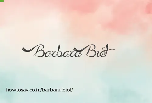 Barbara Biot