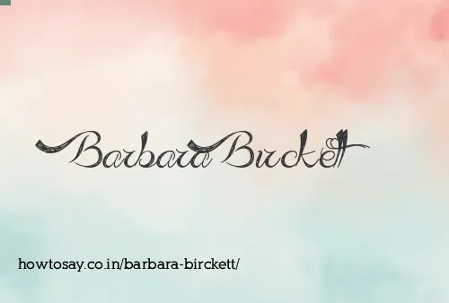 Barbara Birckett