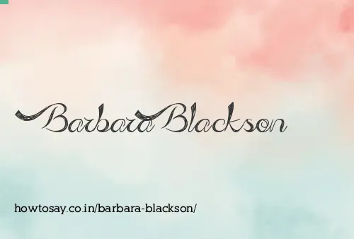 Barbara Blackson
