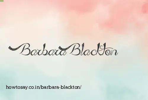 Barbara Blackton