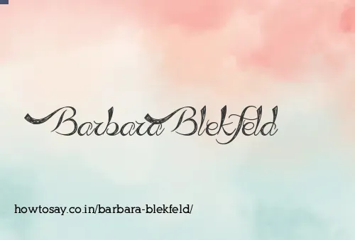 Barbara Blekfeld