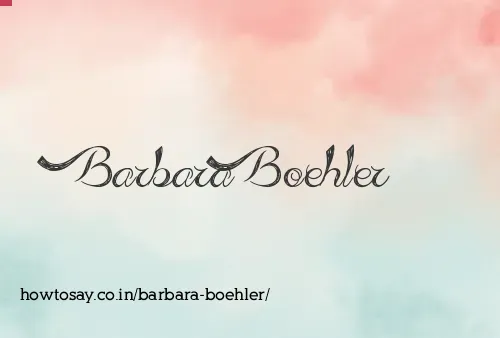 Barbara Boehler