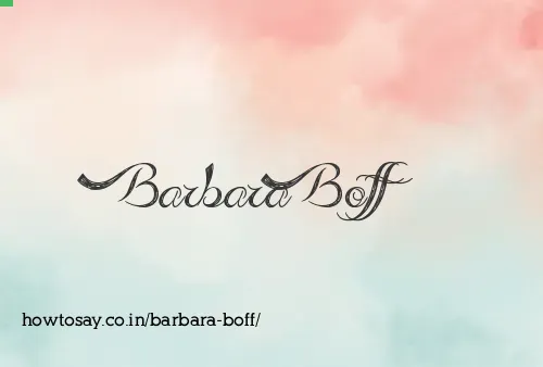 Barbara Boff