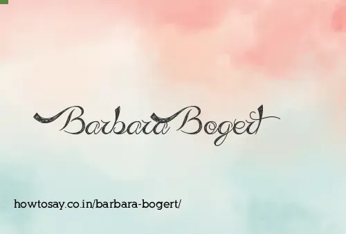Barbara Bogert