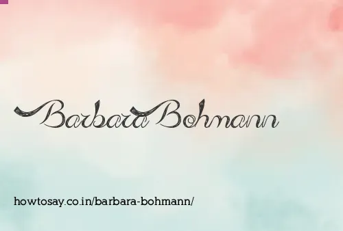 Barbara Bohmann