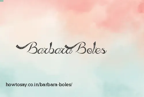 Barbara Boles