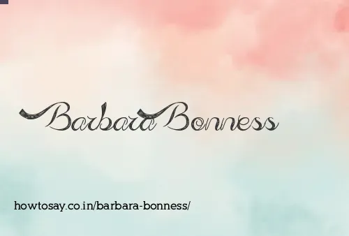 Barbara Bonness