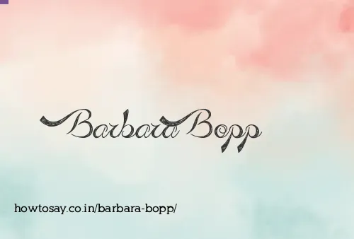 Barbara Bopp