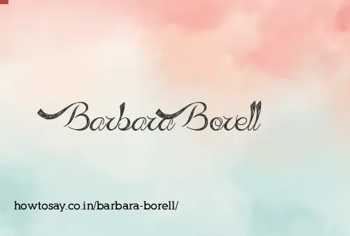 Barbara Borell