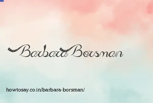 Barbara Borsman
