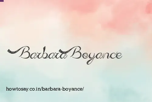 Barbara Boyance