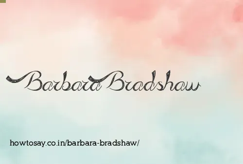Barbara Bradshaw