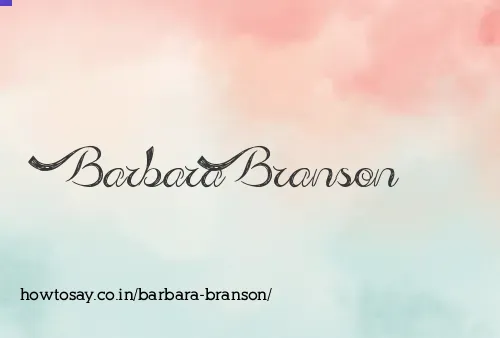 Barbara Branson
