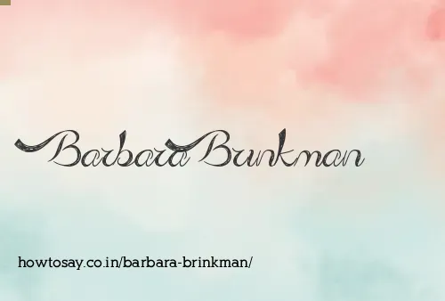 Barbara Brinkman
