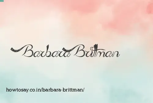 Barbara Brittman