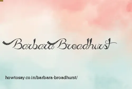 Barbara Broadhurst