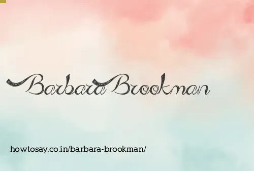 Barbara Brookman