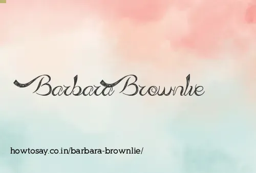 Barbara Brownlie