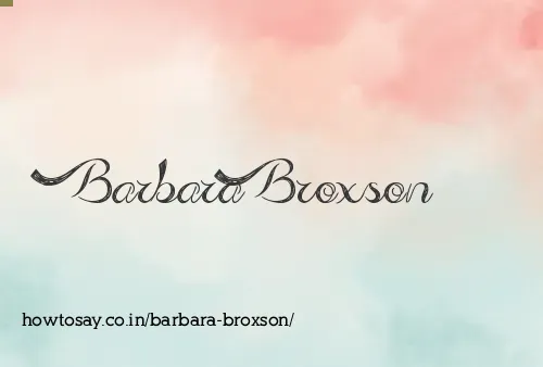 Barbara Broxson