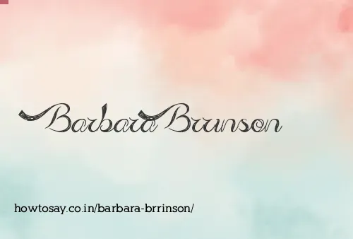 Barbara Brrinson