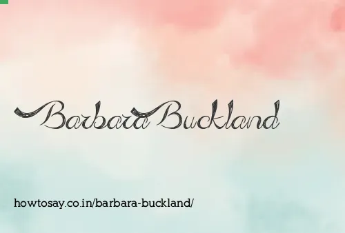 Barbara Buckland