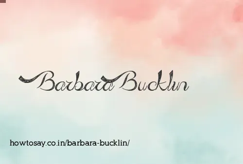 Barbara Bucklin