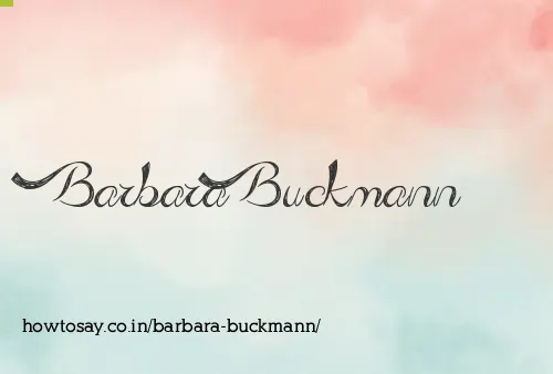 Barbara Buckmann