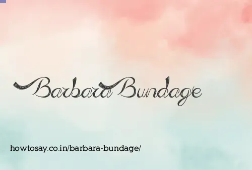 Barbara Bundage
