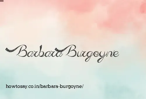 Barbara Burgoyne