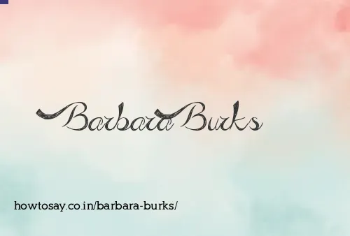 Barbara Burks