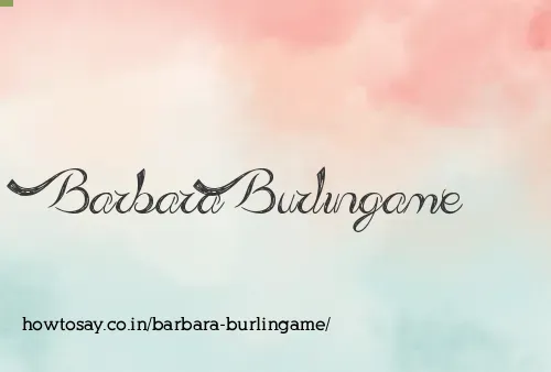 Barbara Burlingame