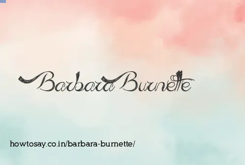 Barbara Burnette