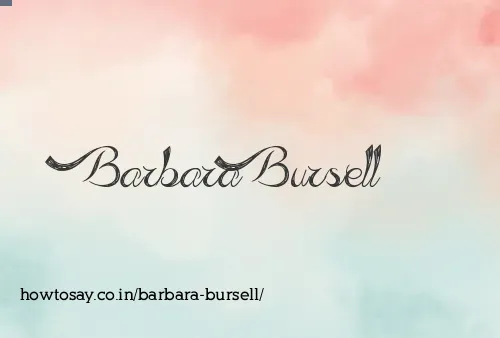 Barbara Bursell