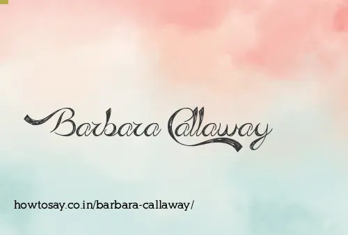 Barbara Callaway