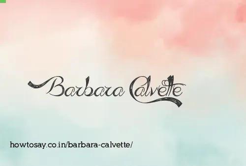 Barbara Calvette