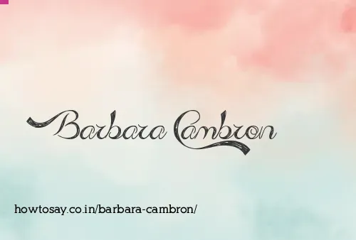 Barbara Cambron