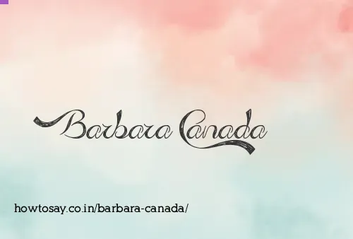 Barbara Canada