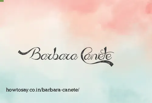 Barbara Canete